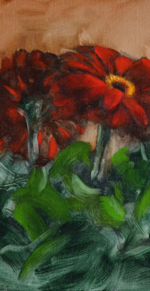 Red Gerbera by Denise Mitchell