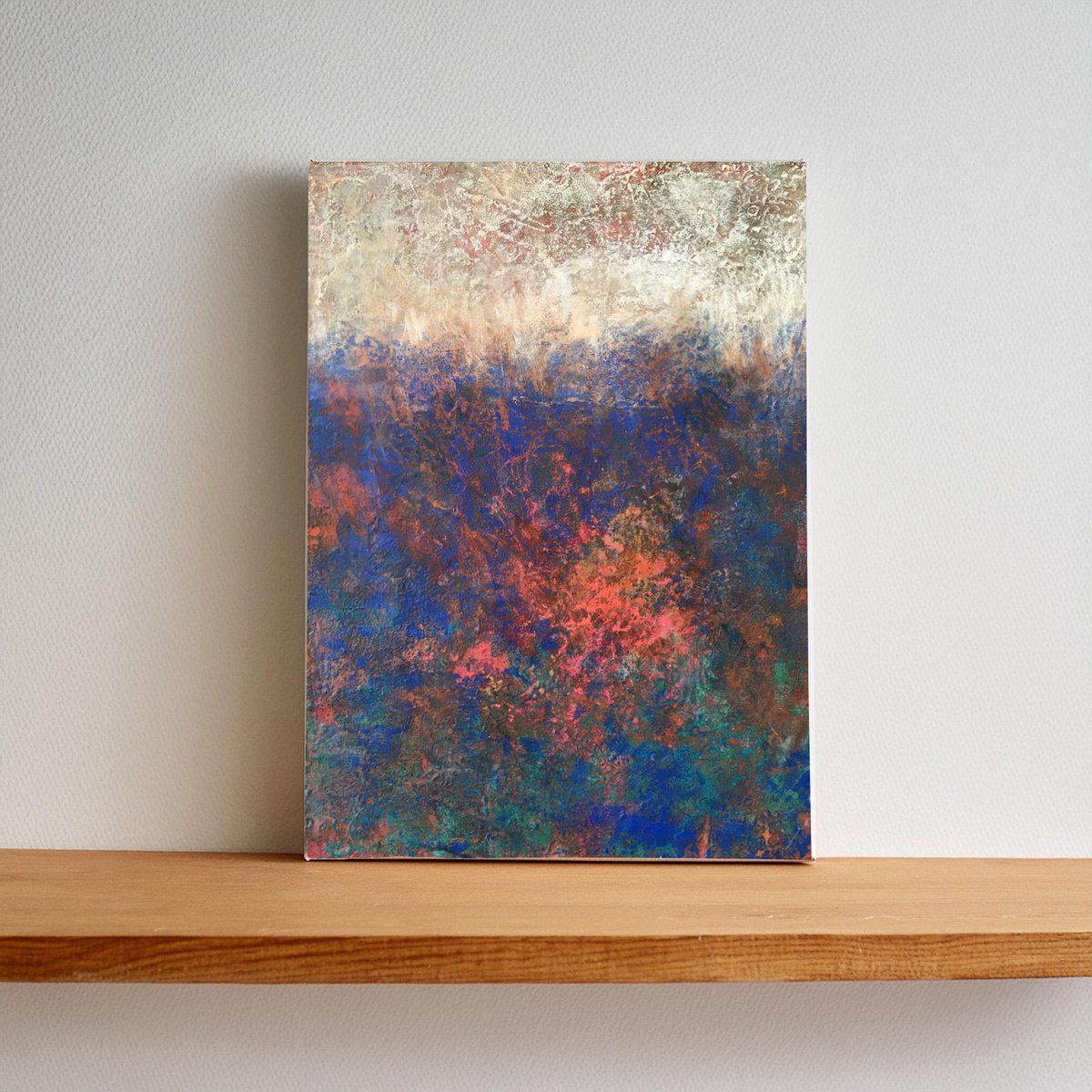 Abstract Landscape Painting By Dena Adams, 12 X 16, Area, Original Artwork