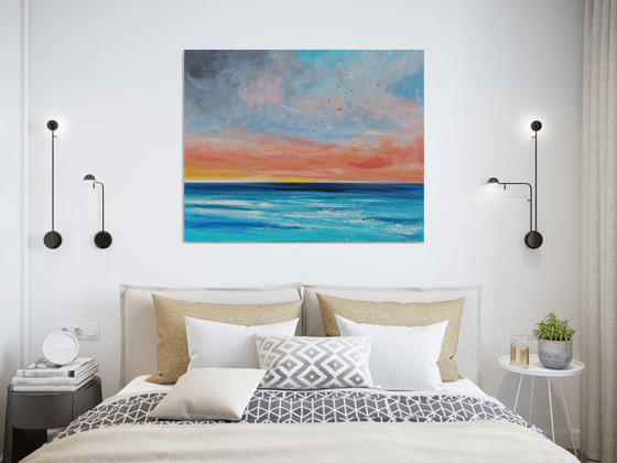 Fresh Dawn - Cornish Seascape, Art, Skyscape