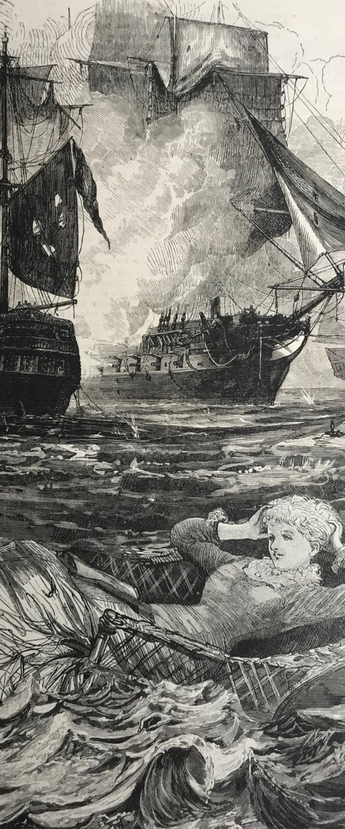 At sea by Tudor Evans