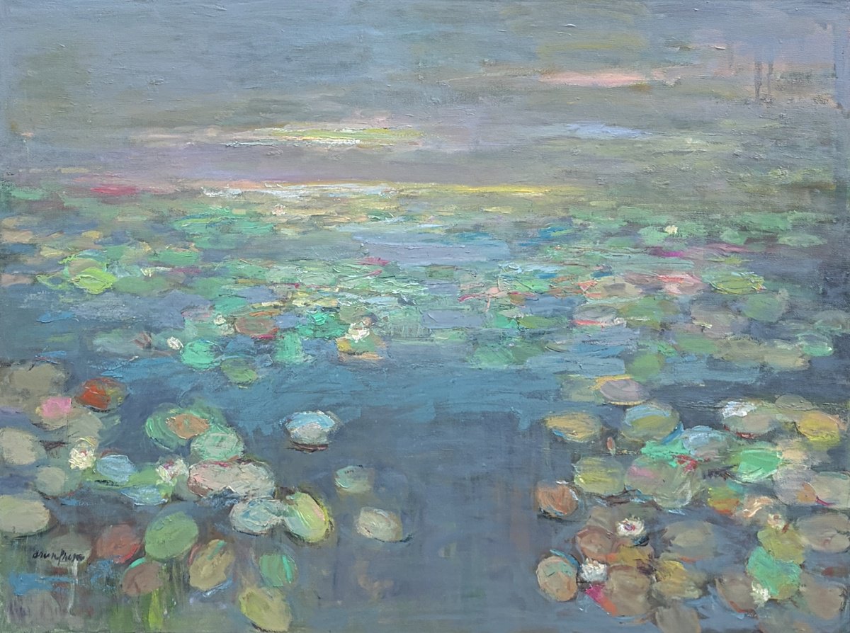 Silent Lake By Arun Prem, 40 X 30, Artwork For Sale On Artfinder
