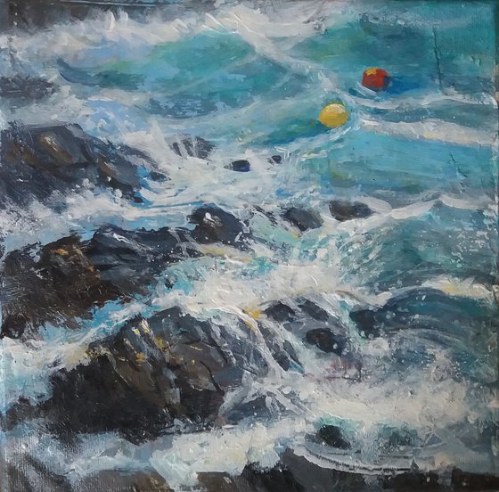 Breakers  rocks & floats, near St Ives