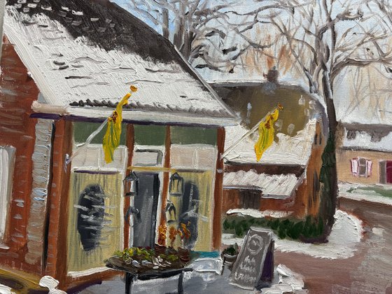 Dalen Flower Shop in Winter