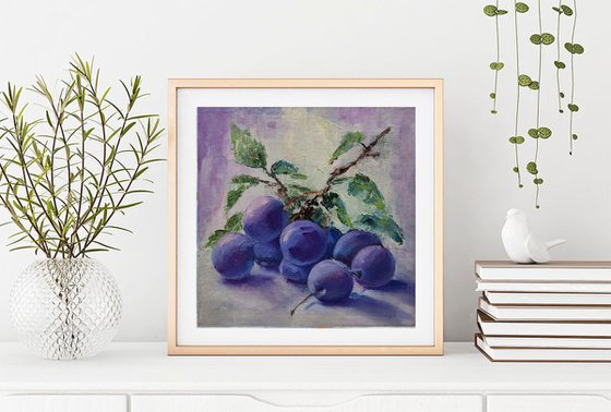 Plums Painting