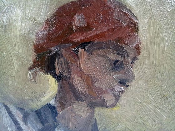 Boy in a Red Turban