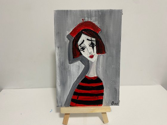 Mime girl miniature