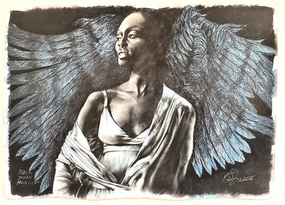 Black Swan Moonlight