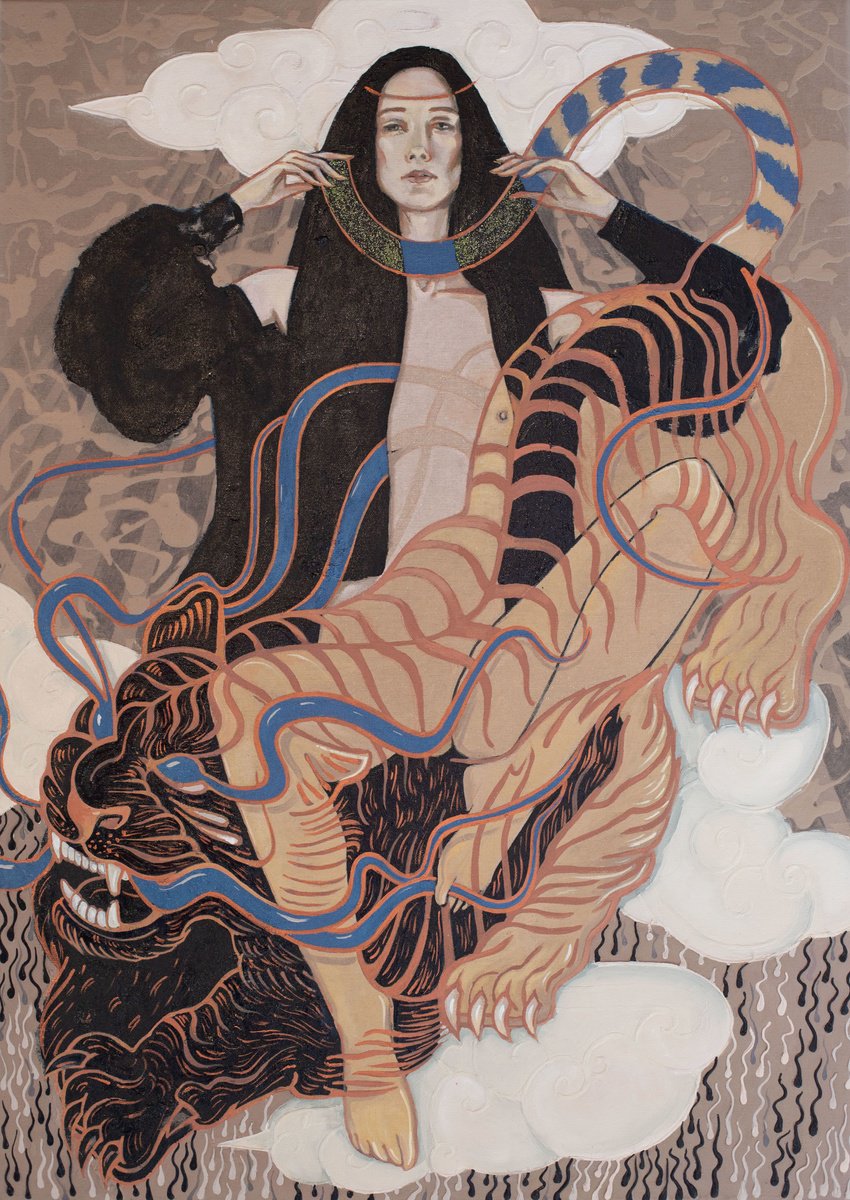 Surrealistic Oil Painting , Fragment Of Myth By Tetiana Cherevan, 24 X 31, Artwork For Sale On Artfinder