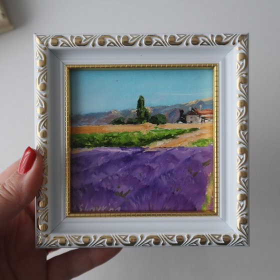 Lavender Field Painting