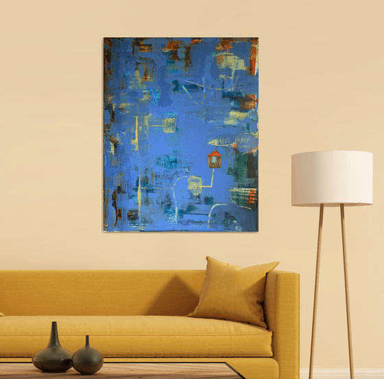 The road home in the blue