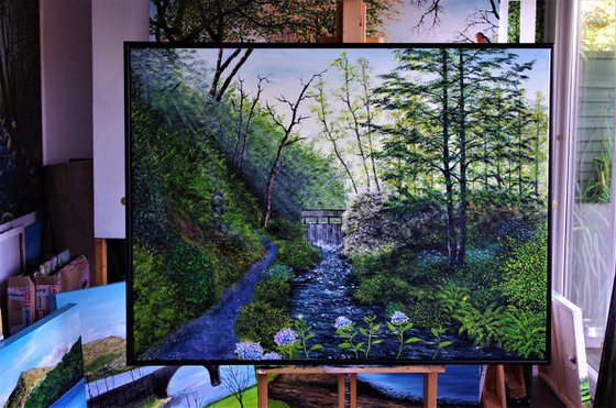 Falls Of Bodnant  92cm x 122cm