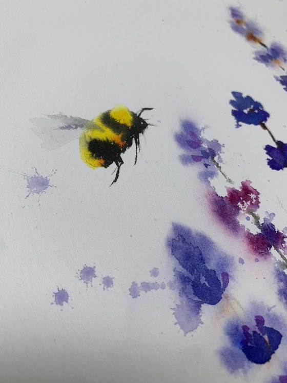 lavender and bumblebee #2