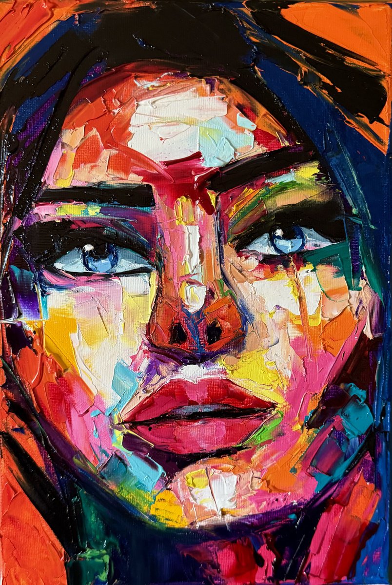 Expressive Oil Painting , Amor Or Suggestion By Lina Redford, 8 X 12, Artwork For Sale On Artfinder