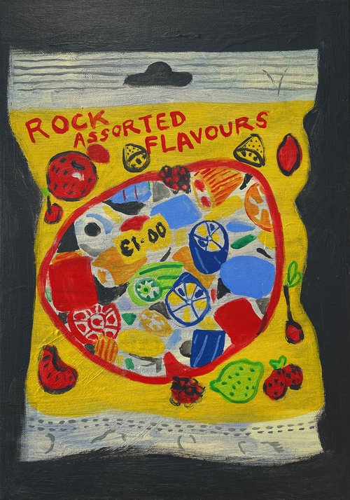 Bag of rock by Helen Dryden