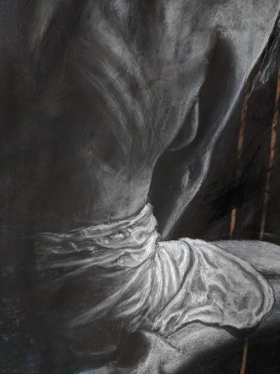 Dry Pastel Figure Study