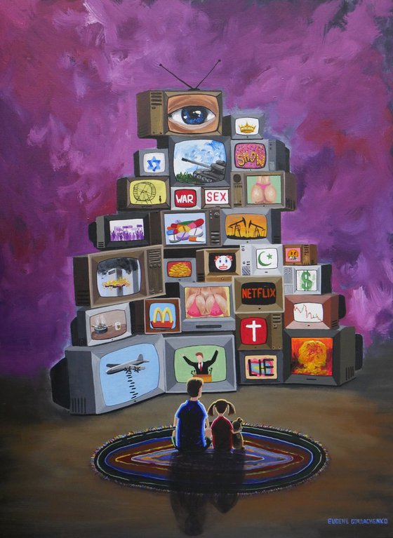 "Shaping the future" 2023 Acrylic on canvas 80x60