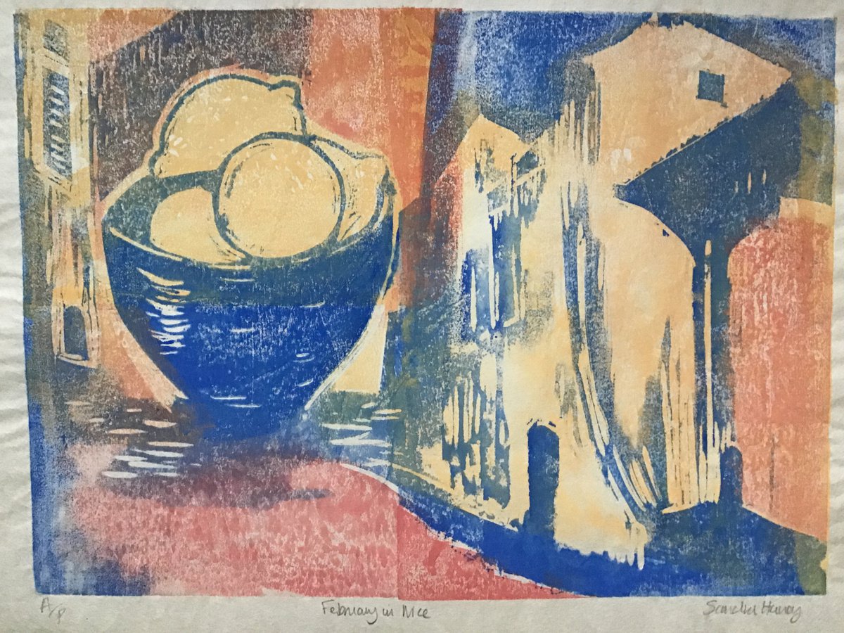 Organic Limited Edition Print , February In Nice By Sandra Haney, 19 X 14, Artwork For Sale On Artfinder