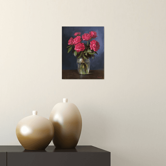 Roses. Original Oil painting