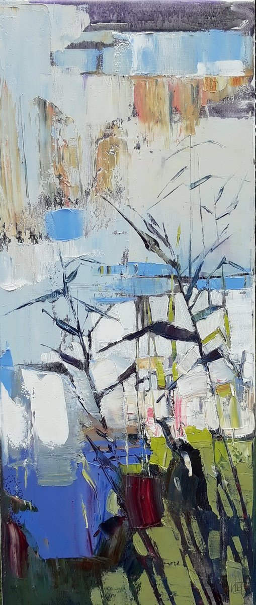 Near The Water By Lesya Ros, 12 X 28, Artwork For Sale On Artfinder