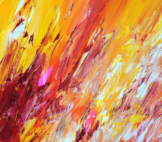 Yellow Red Abstraction D 7