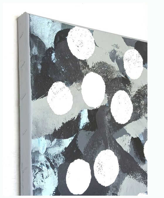 Spotty Pop Painting - JIZZ 02 - Ivory