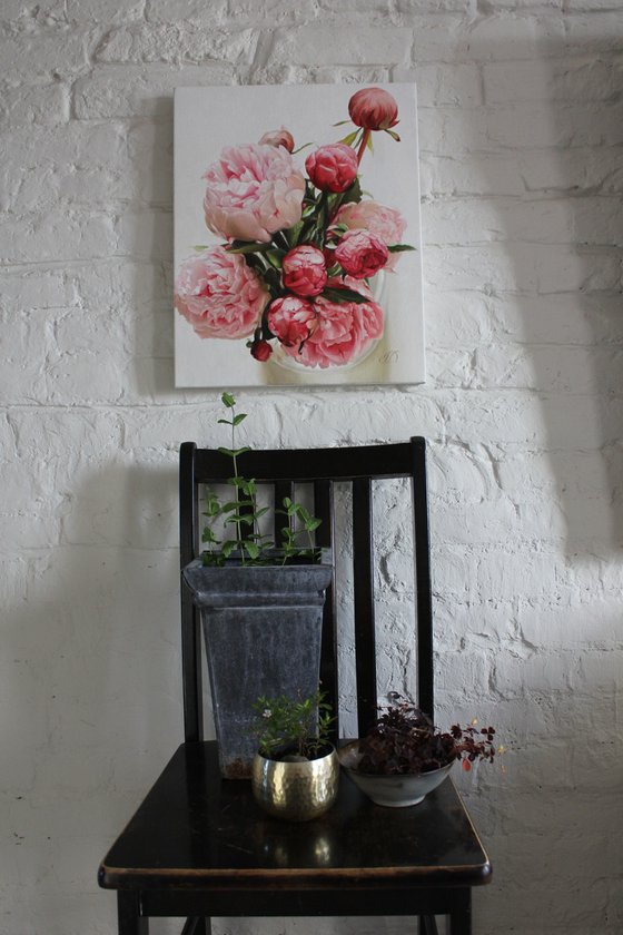 Peonies and buds