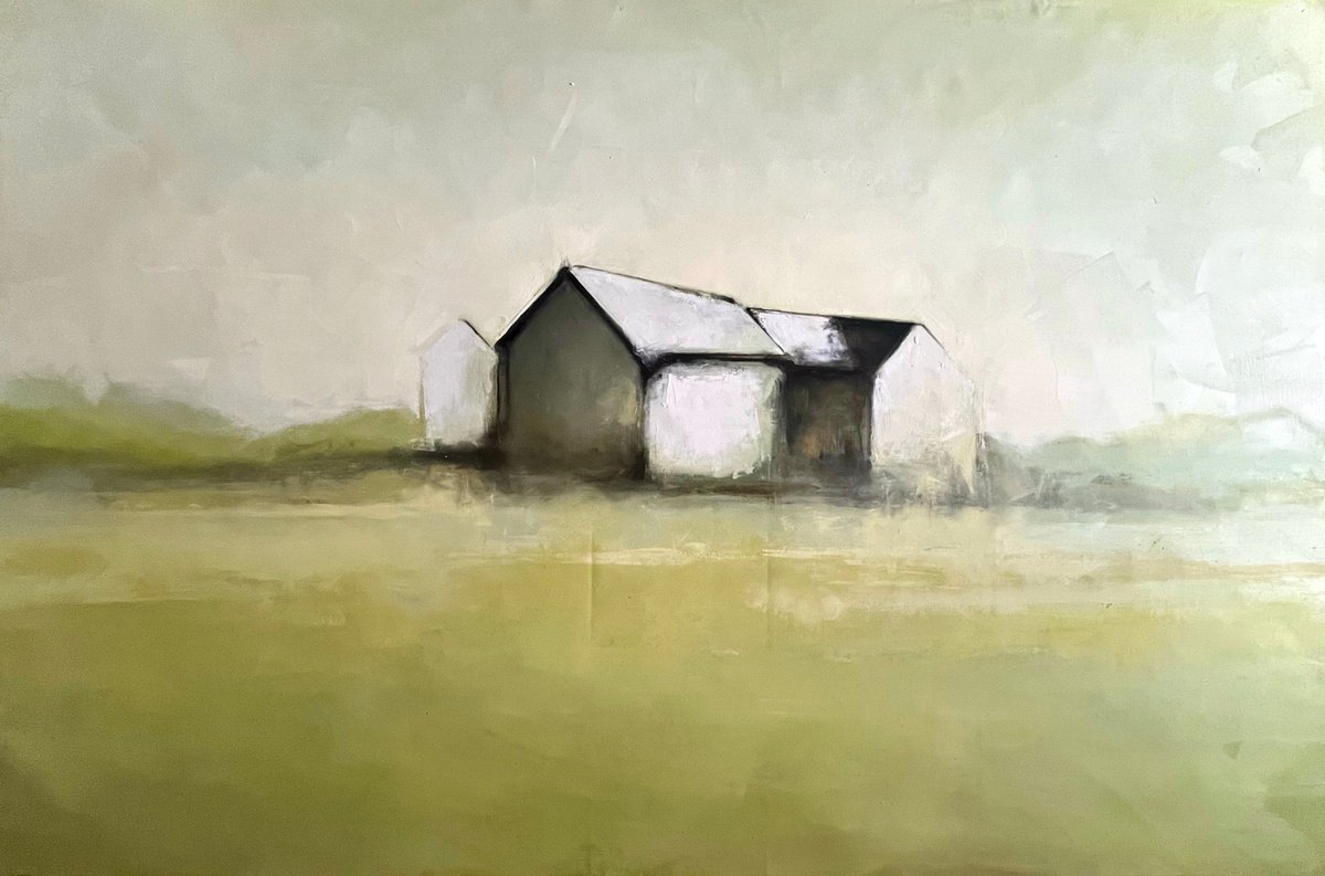 Expressive Abstract Oil Painting By Romuald Mulk Musiolik, 79 X 55", StodoS?y 2, Original Artwork