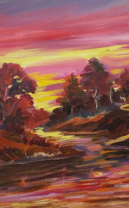 Sunset Forest by Samiran Sarkar