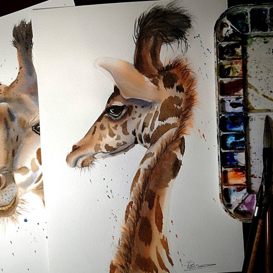 Giraffe - Diptych