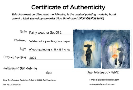 Rainy Weather Set of 2