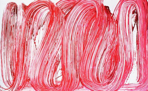 Red Waves #3 (90x57cm) by Toni Cruz