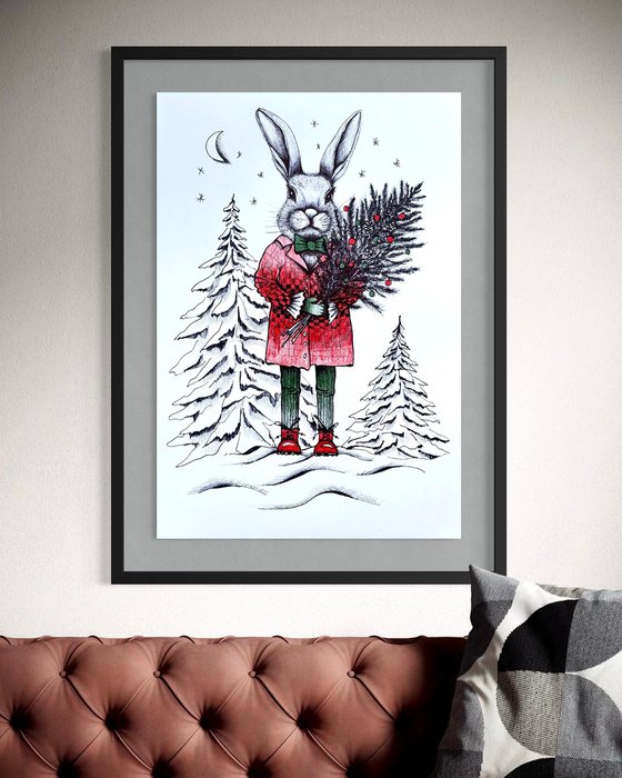 CHRISTMAS GENTLEMAN BUNNY