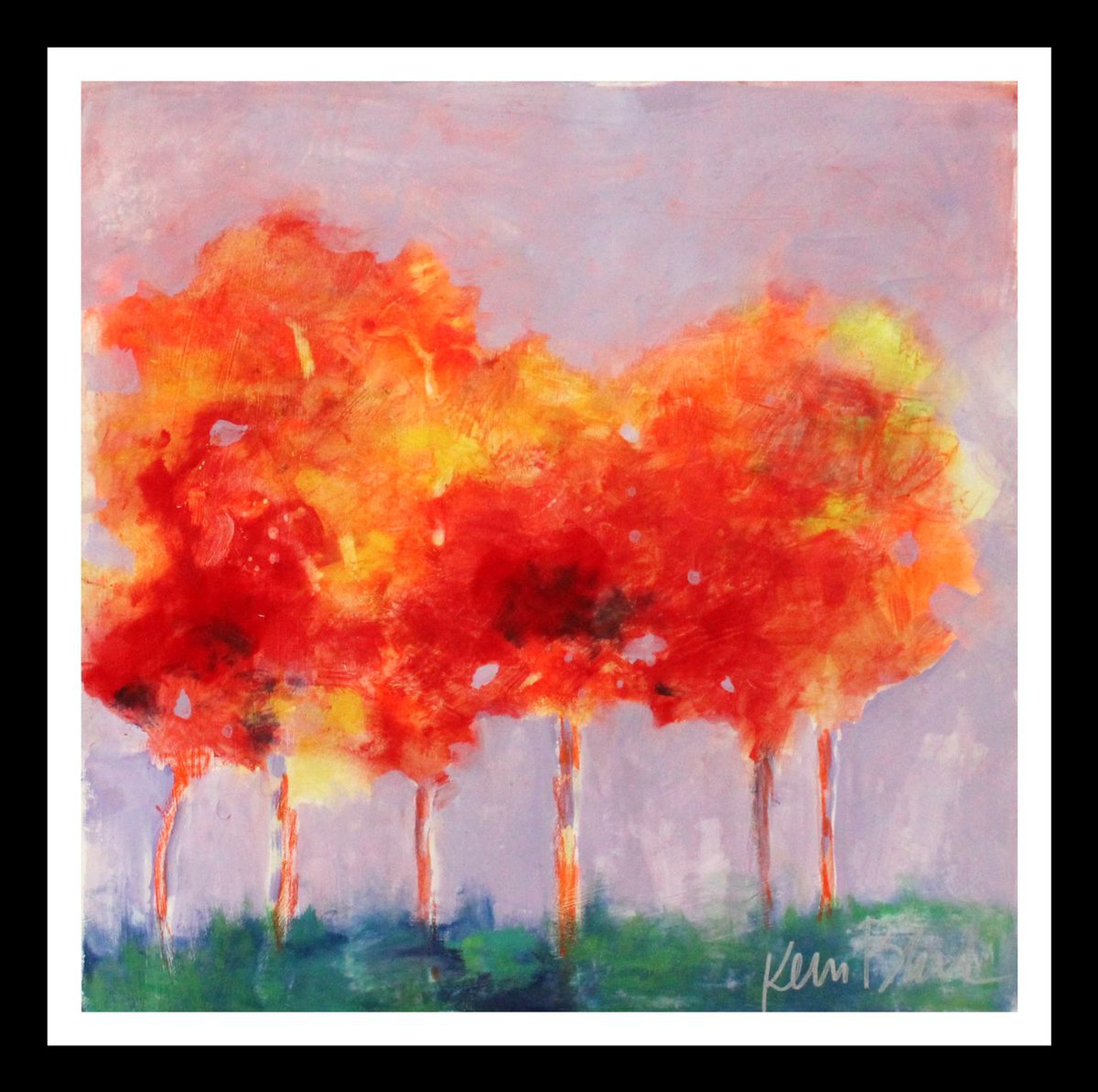 Autumn Trees Acrylic Painting By Kerri Mccabe Artfinder