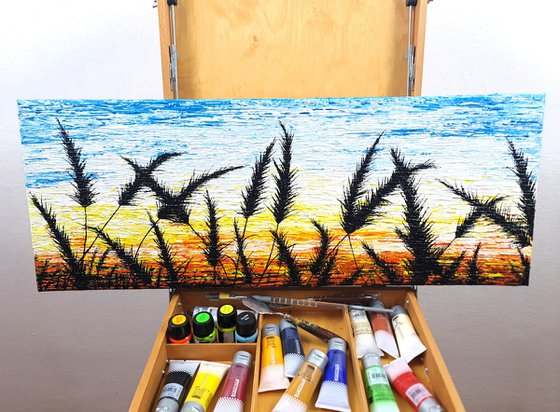 Sunrise In The Grass.