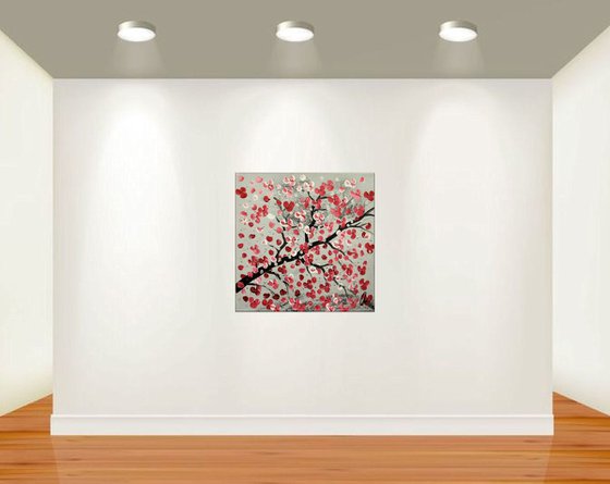 Red Cherry Blossoms