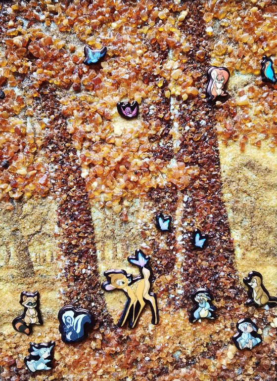 Bambi in the Amber forest