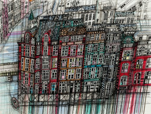Amsterdam City View by Maria Susarenko