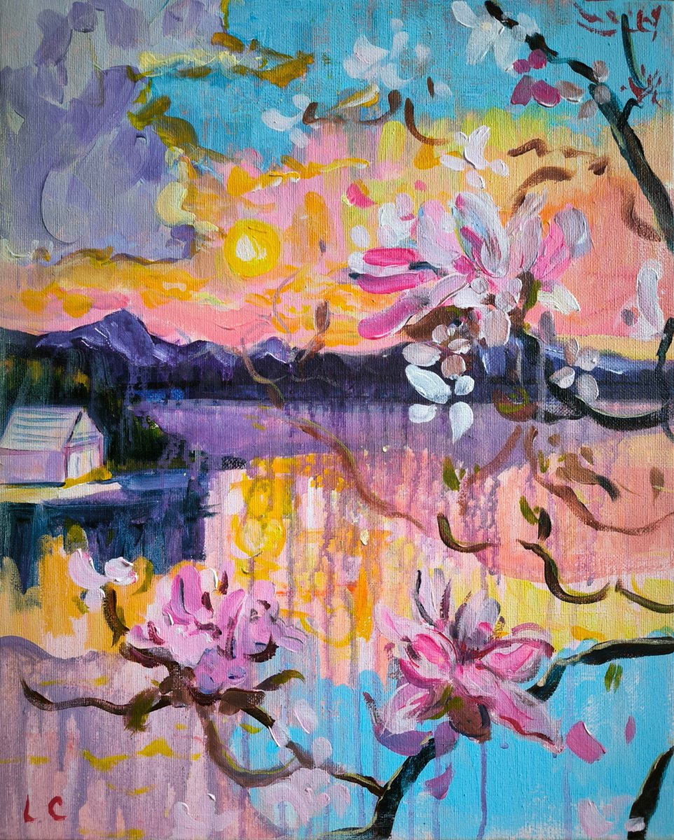 Pastel Waterside by Linda Clerget