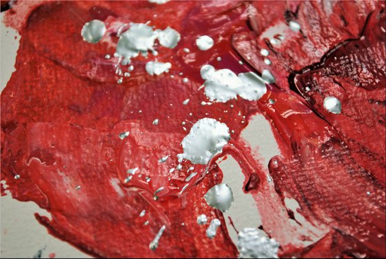 Wilder Mohn  acrylic abstract painting cherry blossoms nature painting framed canvas wall art