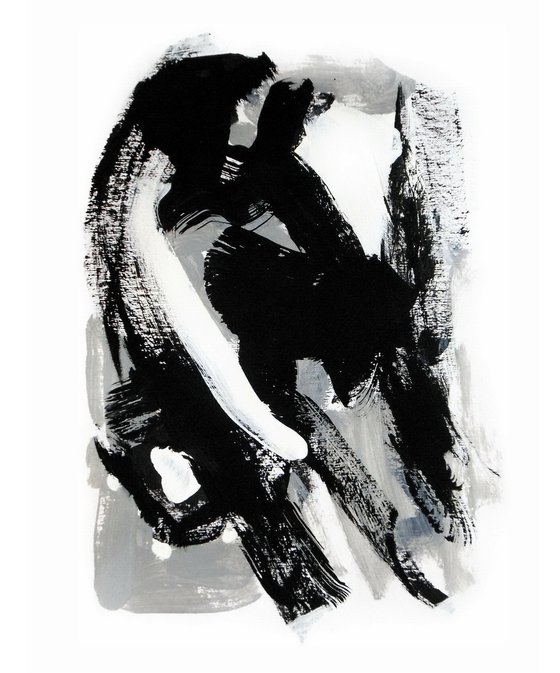 Black and White Abstract Forms