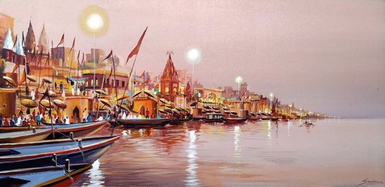At Dawn Varanasi Ghats