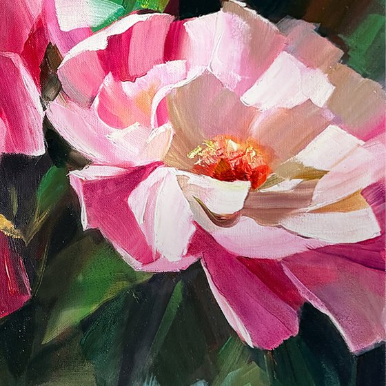 Blush and carmine rhapsody