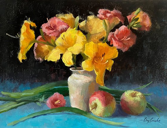 Yellow Lilies with Still Life