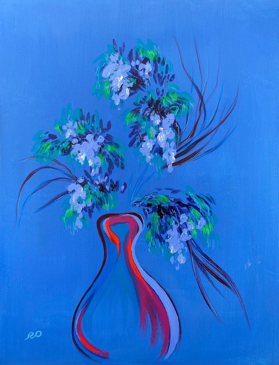  Laconic Bouquet By Olga Rokhmanyuk | Roartus, 18 X 24, Artwork For Sale On Artfinder