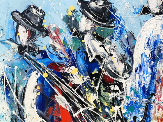 Jazz Band on Canvas