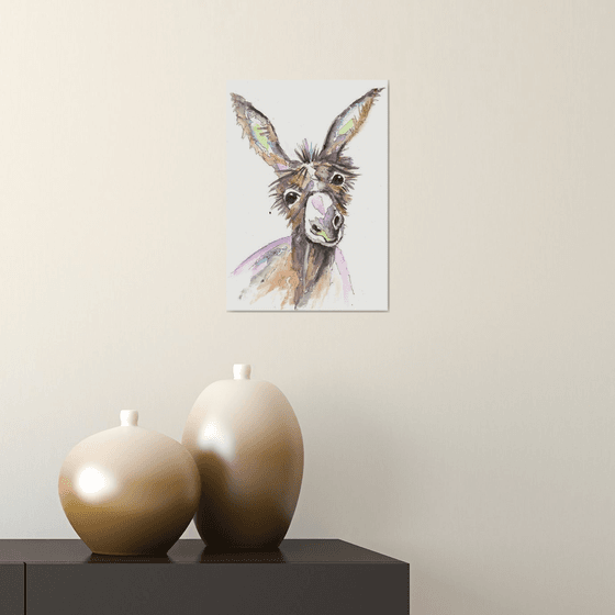 Cute Donkey Portrait