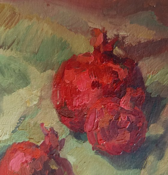 Red pomegranates