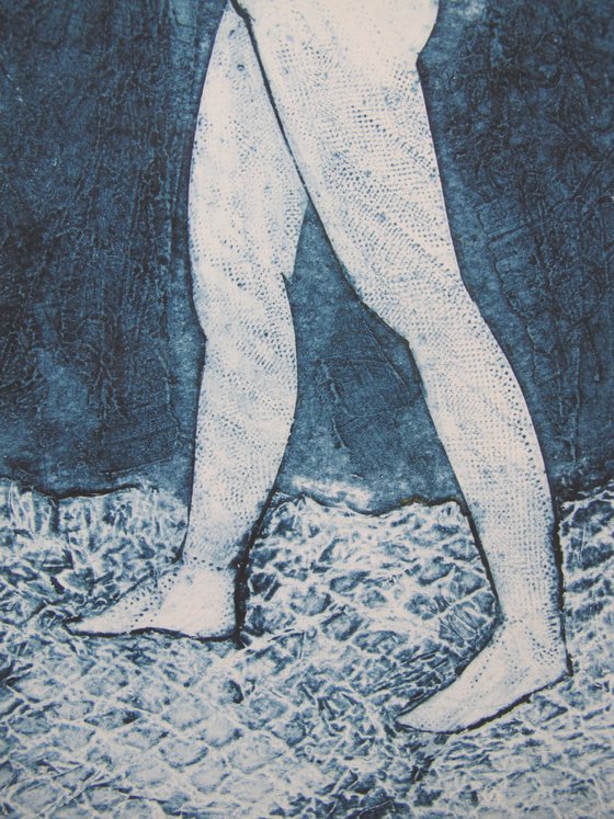 Standing female nude