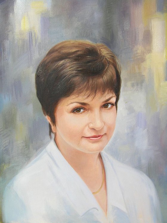 Custom portrait painting from photo - Made to order