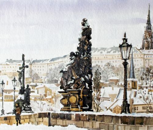 The Old Town of Prague 3 by Volodymyr Melnychuk